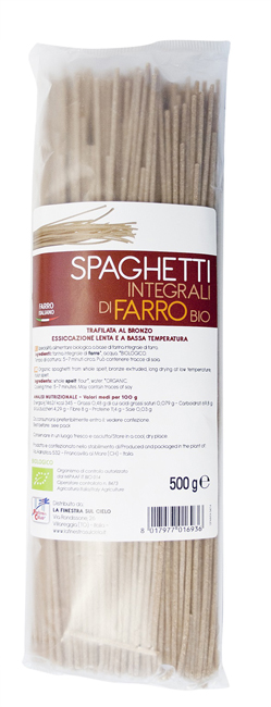 SPAGHETTI INTEGRALI DI FARRO BIO 500 G - Pharmaleader