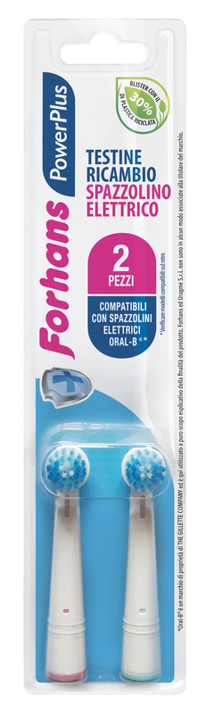 FORHANS POWER PLUS TESTINA 2 PEZZI RICAMBIO - Pharmaleader