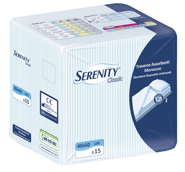 TRAVERSA SALVAMATERASSO SERENITYCLASSIC  XL MISURA 60X90CM 30 PEZZI - Pharmaleader