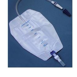 SACCA RACCOGLI URINA DA GAMBA PER INCONTINENZA 3 CAMERE COMFORT 500 ML A BASSO PROFILO IN PVC LATO RIVESTITO TNT CON TUBO DIRITTO 45 CM SENZA PUNTO DI PRELIEVO 8 PEZZI - Pharmaleader