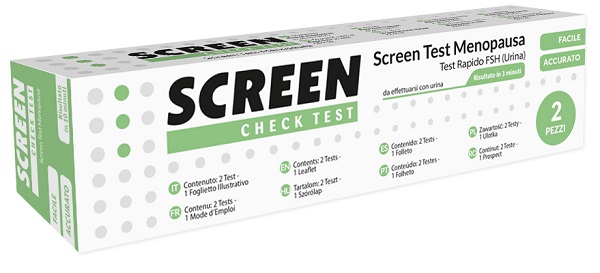 SCREEN TEST RAPIDO FSH/MENOPAUSA URINA 2 PEZZI - Pharmaleader