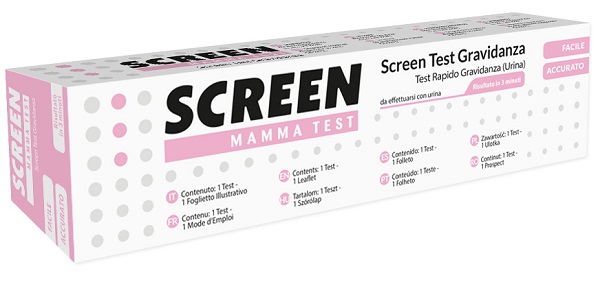 SCREEN TEST ORMONE HCG GRAVIDANZA NELL'URINA SCREEN TEST HCG 1 PEZZO - Pharmaleader