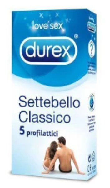 PROFILATTICO DUREX SETTEBELLO CLASSICO 5 PEZZI - Pharmaleader