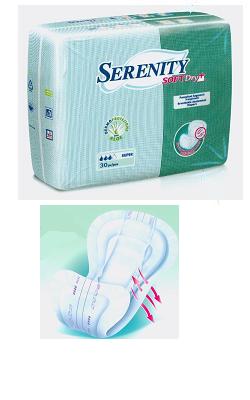 PANNOLONE PER INCONTINENZA SAGOMATO SERENITY SOFTDRY+ ALOE SUPER 30 PEZZI - Pharmaleader