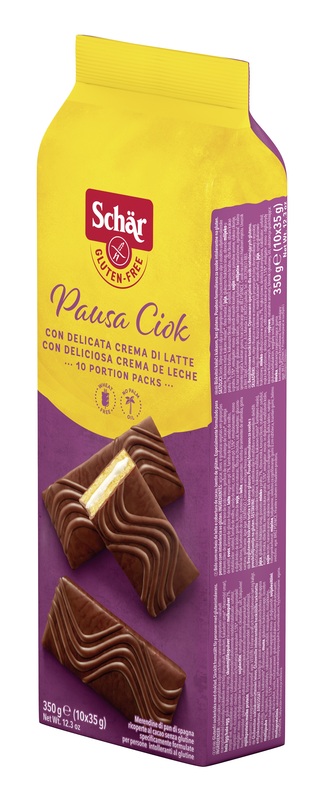 SCHAR PAUSA CIOK MERENDINE DI PAN DI SPAGNA CON CREMA DI LATTE 10 PEZZI DA 35 G - Pharmaleader