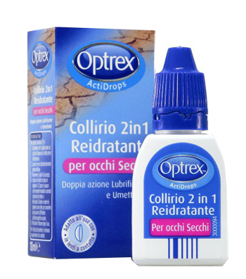 GOCCE OCULARI OPTREX ACTIDROPS 2IN1 REIDRATANTE OCCHI STANCHI 1 PEZZO - Pharmaleader
