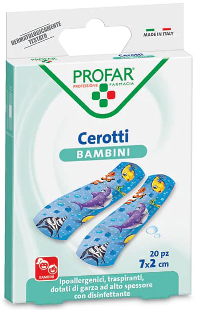 CEROTTO BAMBINI 7X2 CM 20 PEZZI PROFAR - Pharmaleader