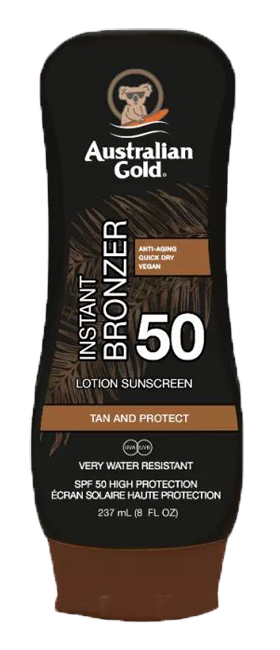 AUSTRALIAN GOLD SPF50 LOTION LOZIONE SOLARE CON BRONZER 237 ML - Pharmaleader