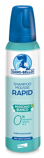 SANO E BELLO SHAMPOO MOUSSE RAPID NF MUSCHIO BIANCO 300 ML - Pharmaleader
