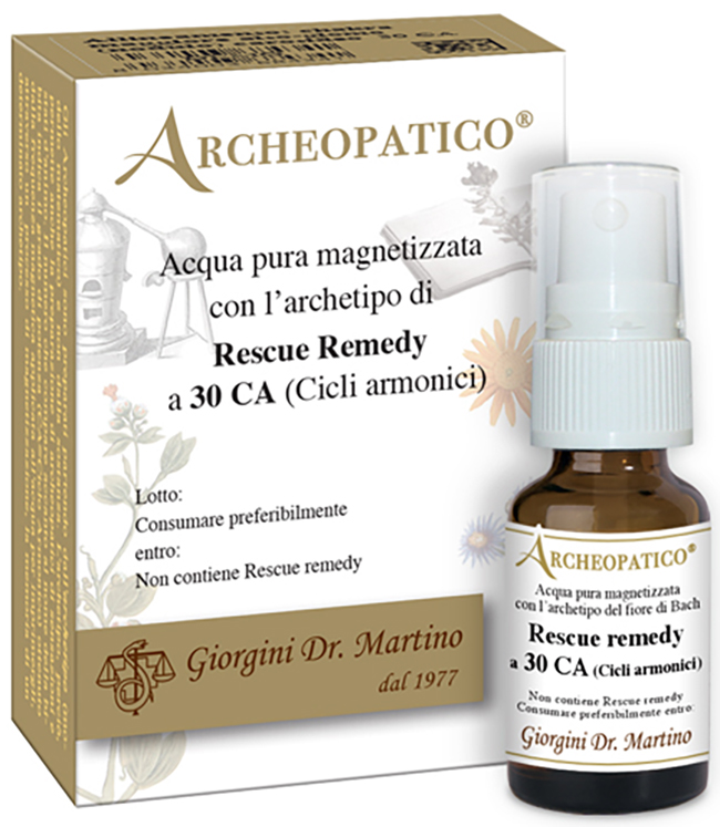 ARCHEOPATICO ACQUA PURA MAGNETIZZATA CON ARCHETIPO RESCUE REMEDY A 30 CICLI ARMONICI 10 ML - Pharmaleader