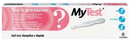 TEST DI GRAVIDANZA RAPIDO HCG MYTEST 1 PEZZO - Pharmaleader