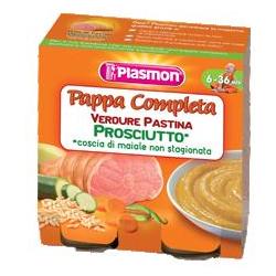 PLASMON OMOGENEIZZATO PAPPE PROSCIUTTO VERDURA PASTINA 190 G X 2 PEZZI - Pharmaleader