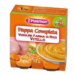 PLASMON OMOGENEIZZATO PAPPE VITELLO/VERDURA/RISO 190 G X 2 PEZZI - Pharmaleader