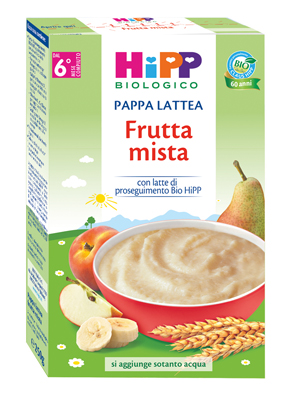 HIPP BIO PAPPA LATTEA FRUTTA MISTA 250 G - Pharmaleader