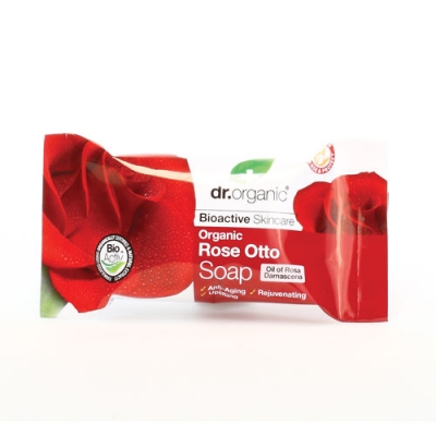 DR ORGANIC ROSE OTTO ROSA SOAP SAPONETTA 100 G - Pharmaleader