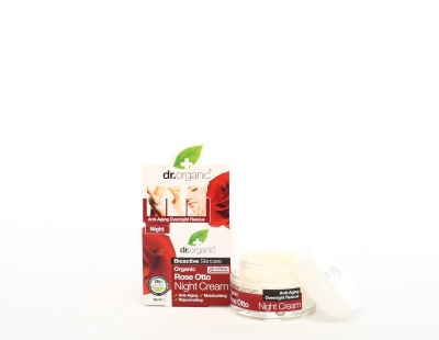 DR ORGANIC ROSE OTTO ROSA NIGHT CREAM CREMA VISO NOTTE 50 ML - Pharmaleader
