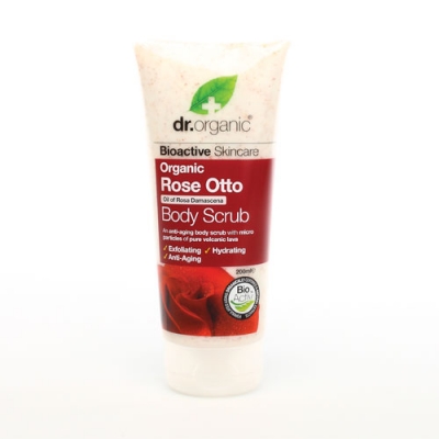 DR ORGANIC ROSE OTTO ROSA BODY SCRUB CORPO 200 ML - Pharmaleader