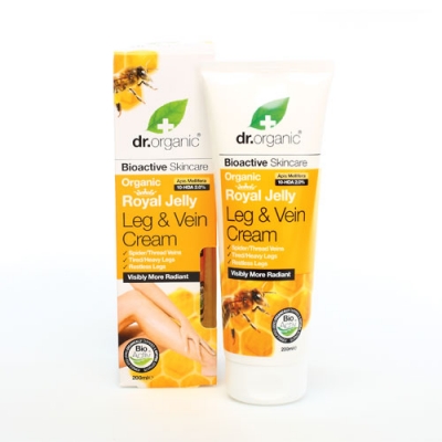 DR ORGANIC ROYAL JELLY PAPPA REALE LEG VEIN CREAM CREMA GAMBE 200 ML - Pharmaleader