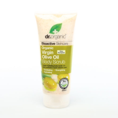 DR ORGANIC VIRGIN OLIVE OIL OLIO DI OLIVA BODY SCRUB CORPO 200 ML - Pharmaleader