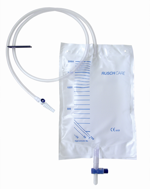 SACCA DI DRENAGGIO LETTO PER INCONTINENZA 2000ML IN PVC CON VALVOLA DI NON RITORNO E SCARICO STERILE CON TUBO DI RACCORDO 120CM 1 PEZZO RIUTILIZZABILE - Pharmaleader