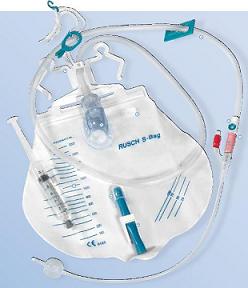 CATETERE IN SILICONE SCANALATO PROFILCATH PRECONNESSO CH16 LUNGHEZZA 40CM + SACCA DI DRENAGGIO DA 2000ML GRADUATA CON TUBO DI SCARICO ELASTICO E CHIUSURA A MORSETTO - Pharmaleader