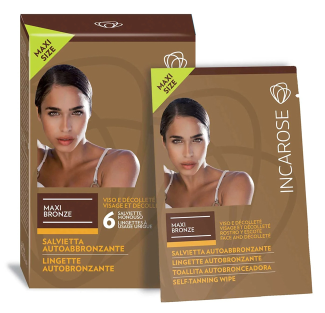 INCAROSE MAXI BRONZE 6 SALVIETTE VEG* - Pharmaleader