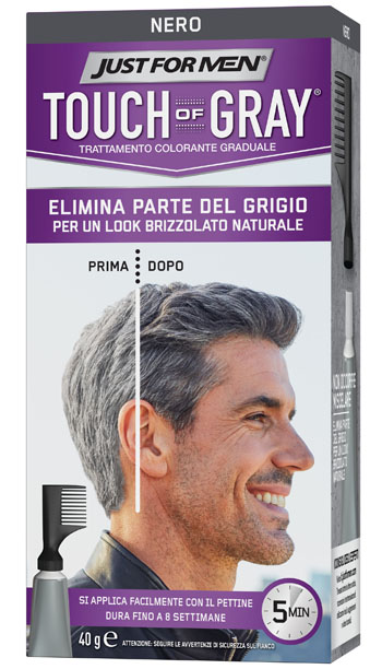 JUST FOR MEN TOUCH OF GRAY NERO 40 G - Pharmaleader