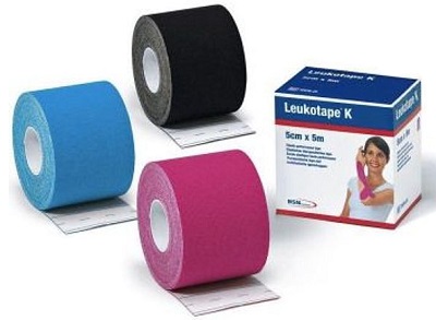 BENDA ADESIVA LEUKOTAPE K PER TAPING FISIOTERAPICO LARGHEZZA 5 CM LUNGHEZZA 5 M COLORE AZZURRO IN ROTOLO - Pharmaleader