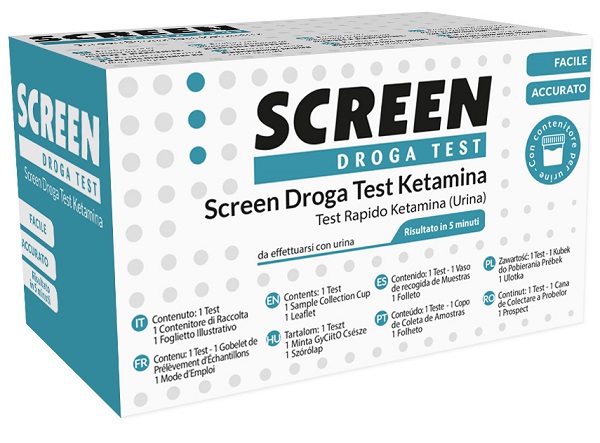 SCREEN DROGA TEST KETAMINA TEST ANTIDROGA CON CONTENITORE URINA - Pharmaleader