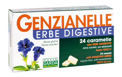 GENZIANELLE ERBE DIGESTIVE SENZA ZUCCHERO 24 CARAMELLE - Pharmaleader
