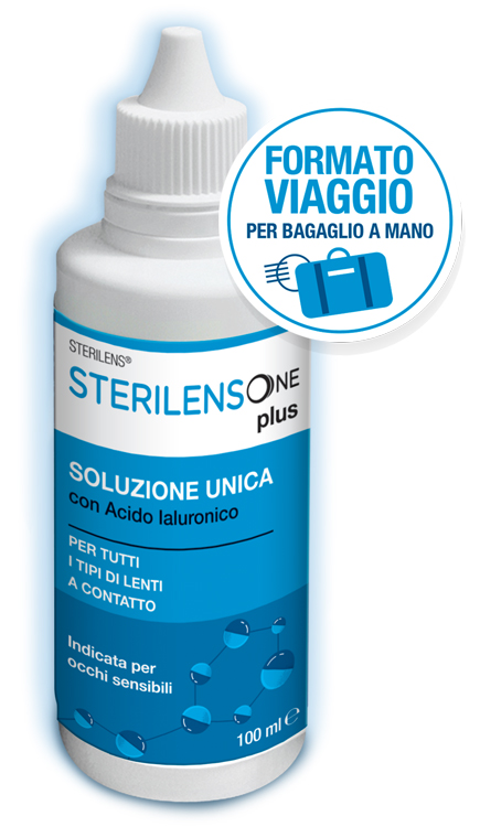 SOLUZIONE UNICA STERILENS ONE PLUS CON ACIDO IALURONICO 100 ML - Pharmaleader