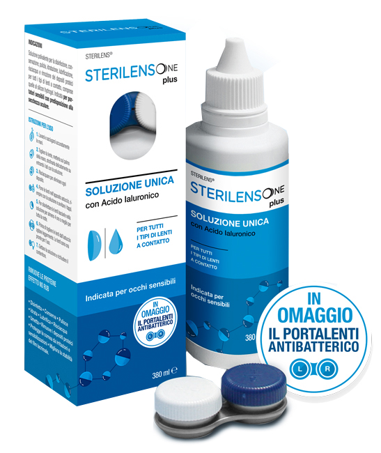 SOLUZIONE UNICA STERILENS ONE PLUS CON ACIDO IALURONICO 380 ML - Pharmaleader
