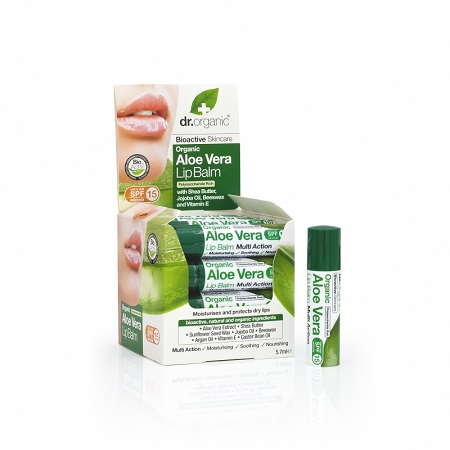 DR ORGANIC ALOE VERA LIP BALM BALSAMO LABBRA 5,7 ML - Pharmaleader