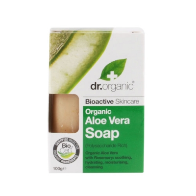 DR ORGANIC ALOE VERA SOAP SAPONETTA 100 G - Pharmaleader