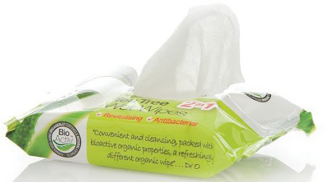 DR ORGANIC TEA TREE WET WIPES SALVIETTINE UMIDIFICATE 20 PEZZI - Pharmaleader