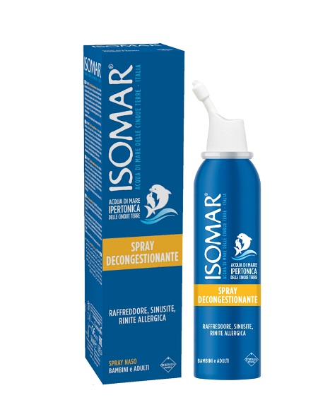 ISOMAR NASO CHIUSO SOLUZIONE ACQUA DI MARE IPERTONICA PER DECONGESTIONE NASO CHIUSO 50 ML - Pharmaleader