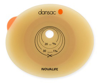 PLACCA PER COLO ILEO ED UROSTOMIA DANSAC NOVALIFE2 43MM RITAGLIABILE 10-35 - Pharmaleader