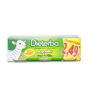 DIETERBA OMOGENEIZZATO AGNELLO 3 PEZZI 80 G - Pharmaleader