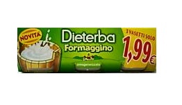 DIETERBA OMOGENEIZZATO FORMAGGINO 3 PEZZI 80 G - Pharmaleader