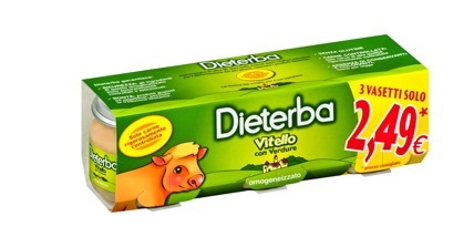 DIETERBA OMOGENEIZZATO VITELLO 3 PEZZI 80 G - Pharmaleader