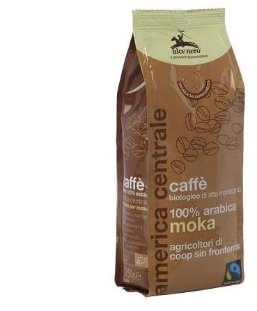 CAFFE' MOKA 100% ARABICA BIO FAIRTRADE 250 G - Pharmaleader