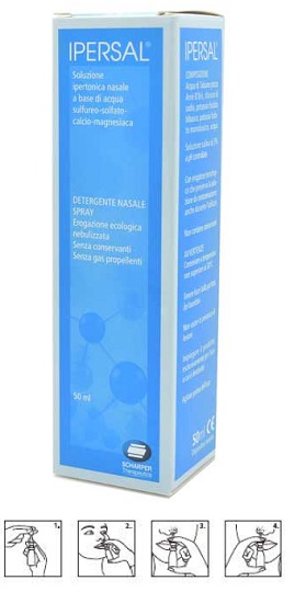 SOLUZIONE IPERTONICA IPERSAL SPRAY NASALE 50 ML - Pharmaleader