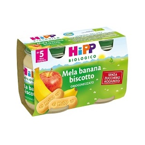 HIPP BIO OMOGENEIZZATO MELA BANANA BISCOTTO 2X125 G - Pharmaleader