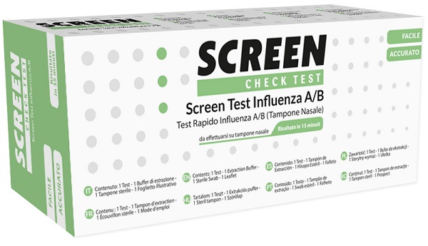 SCREEN TEST RAPIDO VIRUS INFLUENZA A/B TAMPONE NASALE/FARINGEO - Pharmaleader