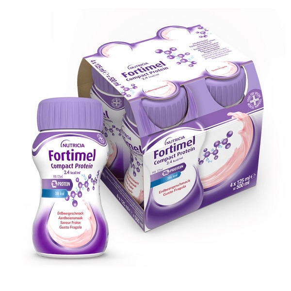 FORTIMEL COMPACT PROTEIN FRAGOLA 4 BOTTIGLIE 125 ML - Pharmaleader