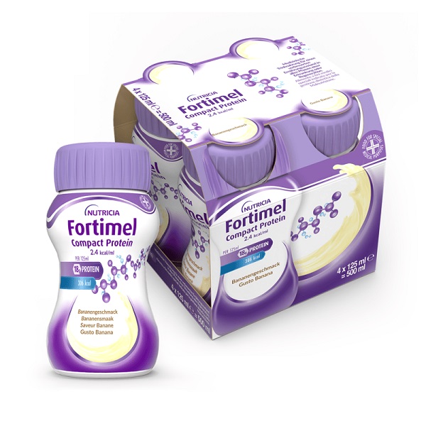 FORTIMEL COMPACT PROTEIN BANANA 4 BOTTIGLIE 125 ML - Pharmaleader