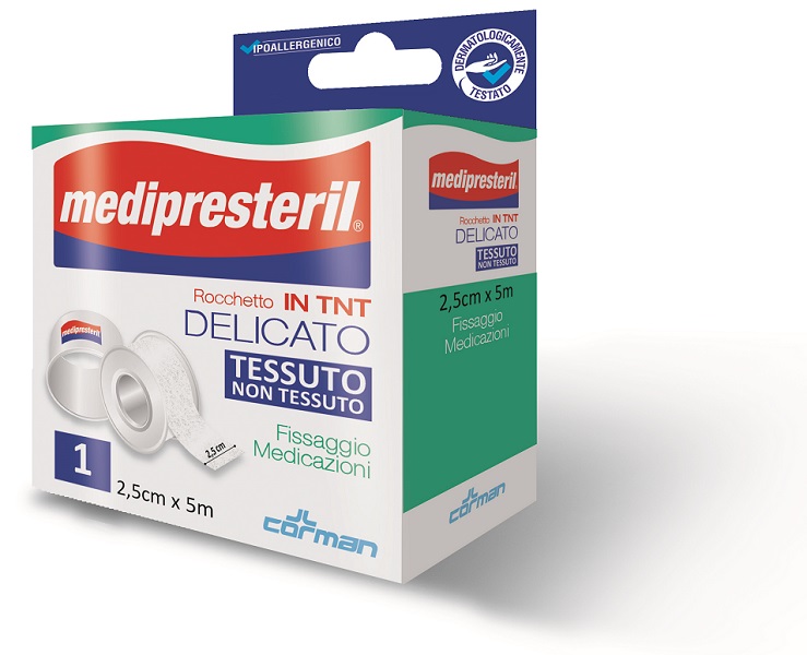 CEROTTO IN ROCCHETTO TESSUTO NON TESSUTO MEDIPRESTERIL 5X250CM - Pharmaleader