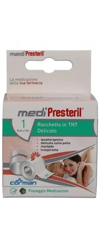 CEROTTO IN ROCCHETTO IN TNT MEDIPRESTERIL DELICATO M5X5CM - Pharmaleader