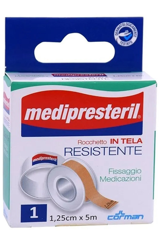 CEROTTO IN ROCCHETTO MEDIPRESTERIL IN TELA RESISTENTE M5X1,25CM - Pharmaleader