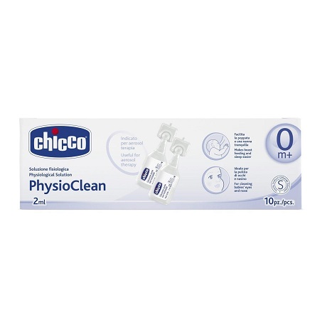 CHICCO PHYSIOCLEAN SOLUZIONE FISIOLOGICA 10 FLACONCINI 2 ML - Pharmaleader